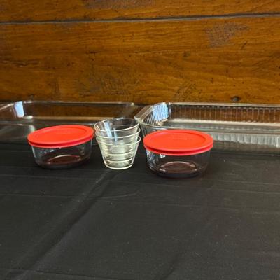 Vintage and Modern Pyrex Dishes