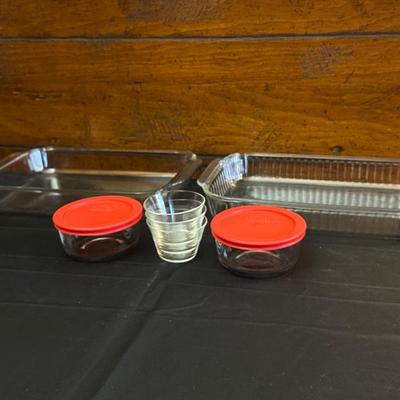 Vintage and Modern Pyrex Dishes