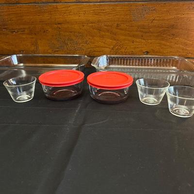 Vintage and Modern Pyrex Dishes