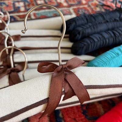 Lot of Padded Hangers - Linen, Satin