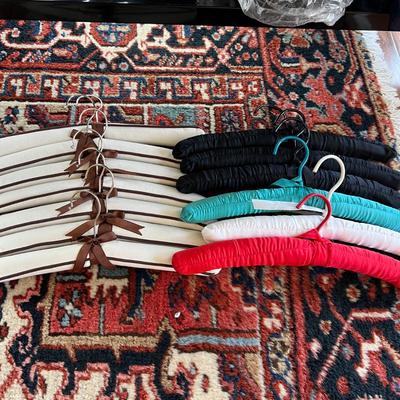 Lot of Padded Hangers - Linen, Satin