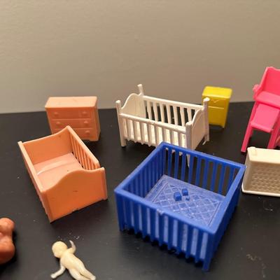 Vintage Doll House & Accessories