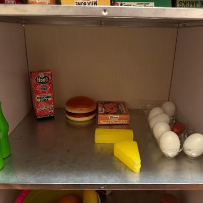 Wolverine metal refrigerator & hutch set