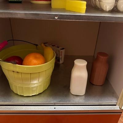 Wolverine metal refrigerator & hutch set