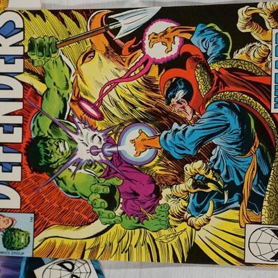 GROUPING OF FOUR MARVEL COMICS THE DEFENDERS 1980'S