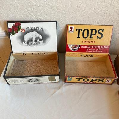6 CIGAR BOXES
