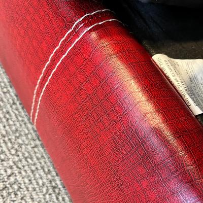 Lot 8 Fun Leather & Suede Couch