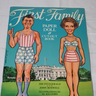FIRST FAMILY PAPER DOLL AND CUT OUT BOOK -1980S
