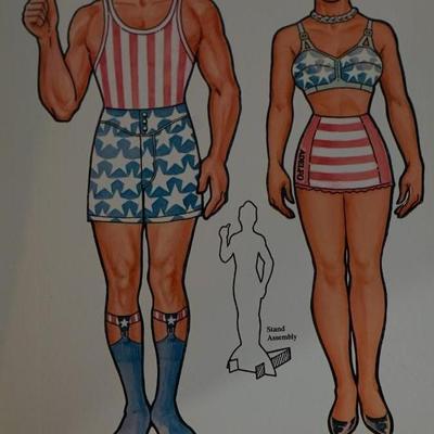 FIRST FAMILY PAPER DOLL AND CUT OUT BOOK -1980S