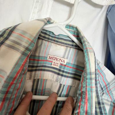 Lot 12 mens short sleeve shirts (6) XL