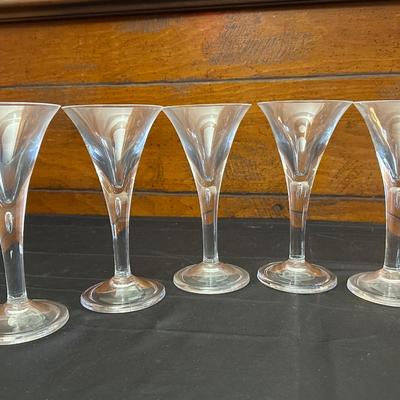 Beautiful Pulled Stem Wine or Champagne Glasses