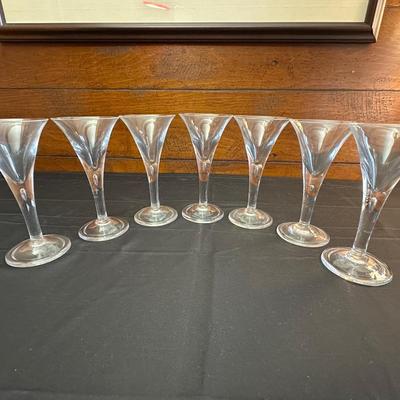 Beautiful Pulled Stem Wine or Champagne Glasses