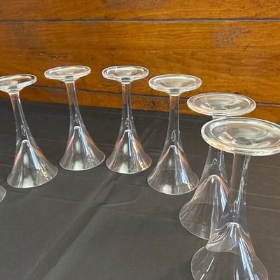 Beautiful Pulled Stem Wine or Champagne Glasses