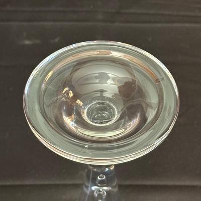 Beautiful Pulled Stem Wine or Champagne Glasses