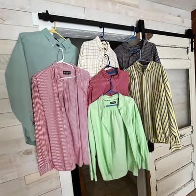 Lot 17 mens long sleeve shirts (7)
