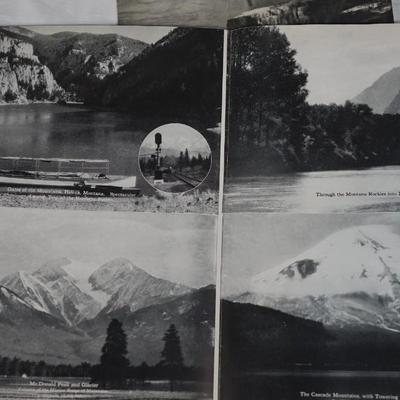 GROUPING OF FOUR-FOLD OUT RAILROAD MAGAZINES FROM THE 1960'S SCENIC ROUTES