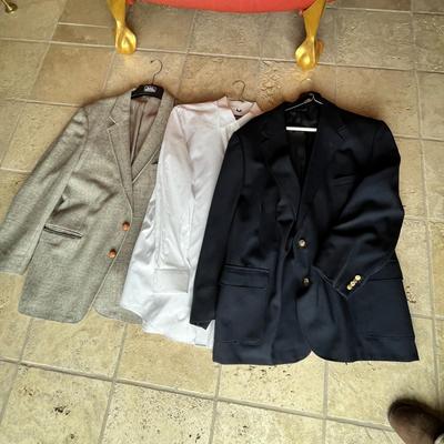Lot 18 2 sport coats and white dress shirt (XL)