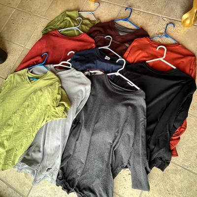 Lot 20 mens T-shirts, long sleeve T-shirts and sweatshirts
