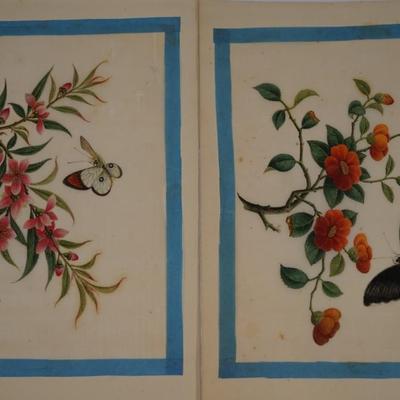 MUGHAI PAINTING EASTERN INDIAN Rajasthaui SCENIC, ELEPHANT & ALSO EGYPTIAN PAINTING ON PAPRUS OF BIRDS