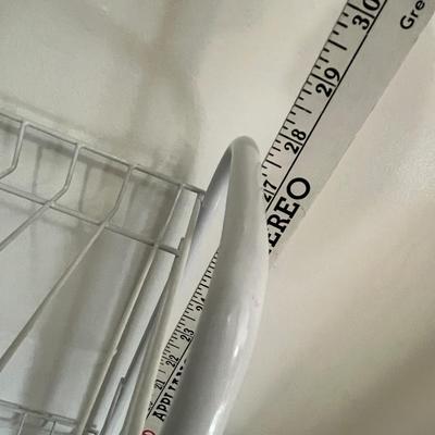 Lot 39 white metal shoe rack (25w, 27t, 12d) #1