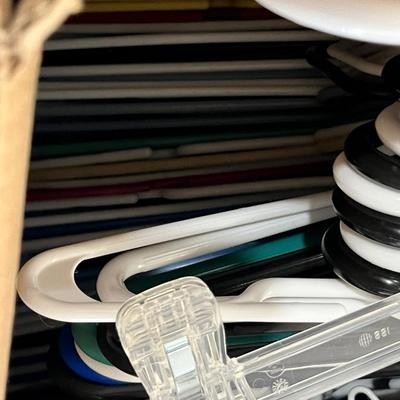 Lot 44 Large box of clothes hangers