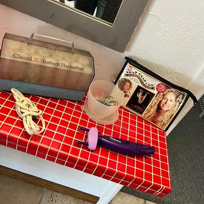 Lot 47 Hair care - hot rollers, wrap and snap curlers, misc other items