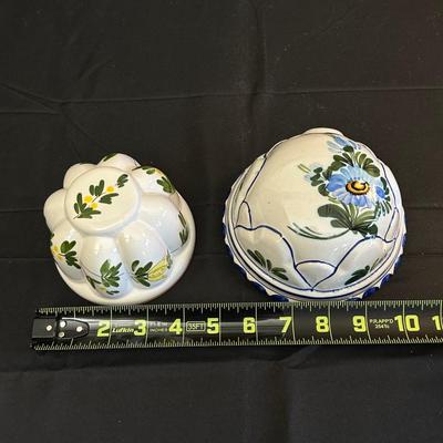 Vintage Floral Patterned Pitchers and Ceramic Bowls