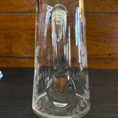 Vintage Floral Patterned Pitchers and Ceramic Bowls