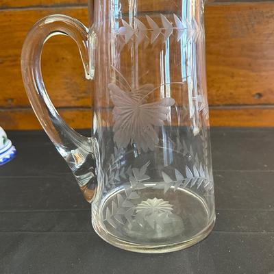 Vintage Floral Patterned Pitchers and Ceramic Bowls