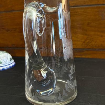 Vintage Floral Patterned Pitchers and Ceramic Bowls