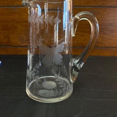 Vintage Floral Patterned Pitchers and Ceramic Bowls