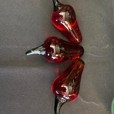 Vintage Hand Blown Glass Decanters and Ceramic Wine Holders
