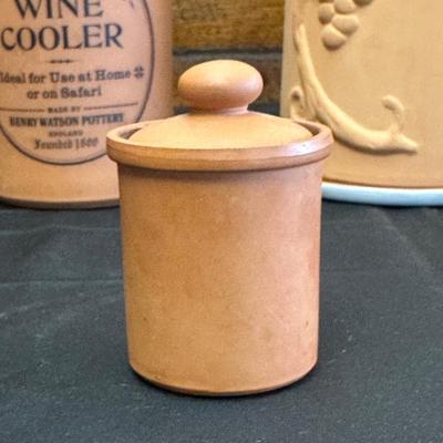 Vintage Hand Blown Glass Decanters and Ceramic Wine Holders