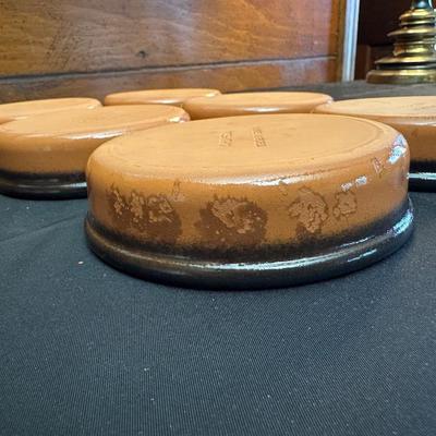 Vintage Hand Blown Glass Decanters and Ceramic Wine Holders