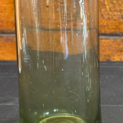 Vintage Hand Blown Glass Decanters and Ceramic Wine Holders