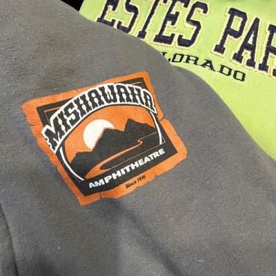 Lot 61 womens sweatshirts (5) Estes, Grand Lake, Generations, Mish, (S, M, L)