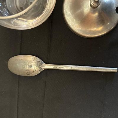 Vintage Stieff Pewter Mug/Beer Stien and Jam Glass Jar