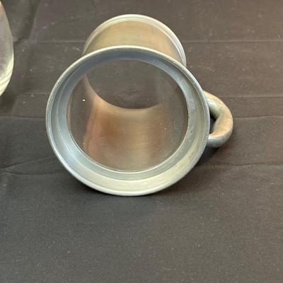 Vintage Stieff Pewter Mug/Beer Stien and Jam Glass Jar