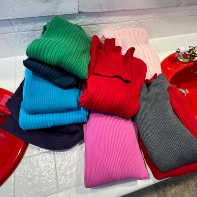 Lot 66 11 womens turtle necks (L)