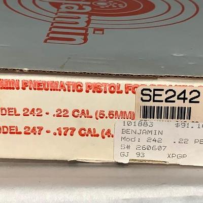 Benjamin Model 242 .22 Cal Pneumatic Pistol - MIB