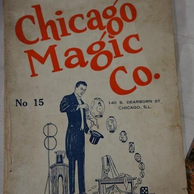 PAIR OF CHICAGO PAPER ITEM COLLECTIBLES. RAILROAD EXPO & CHICAGO MAGIC CO. HANDBOOK