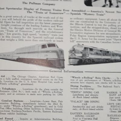 PAIR OF CHICAGO PAPER ITEM COLLECTIBLES. RAILROAD EXPO & CHICAGO MAGIC CO. HANDBOOK