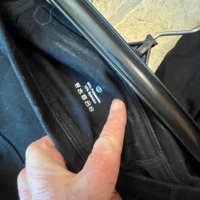 Lot 75 2 black skirts, 1 black yoga pants (2M, 1S)