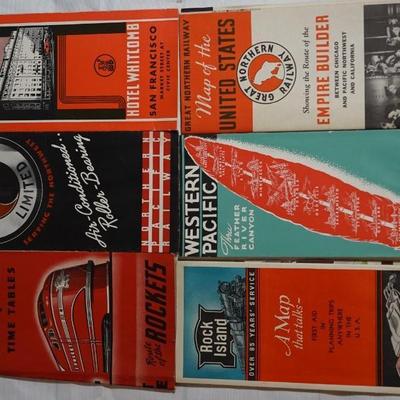 1935 RAILROAD TABLES AND MAPS GREAT NORTHERN, NORTH COAST