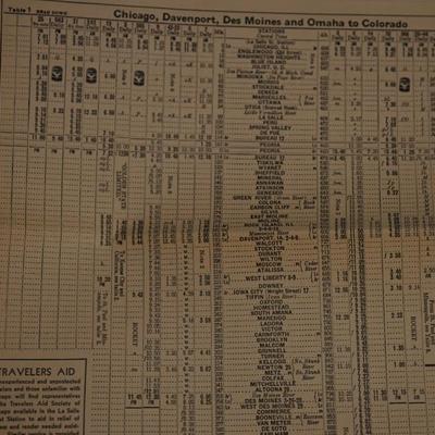 1935 RAILROAD TABLES AND MAPS GREAT NORTHERN, NORTH COAST