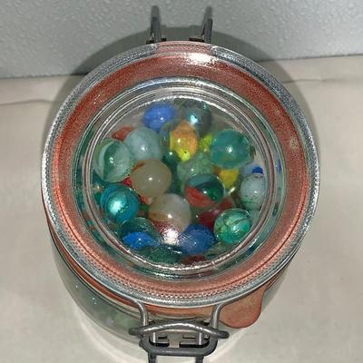 Large Jar of Vintage Marbles