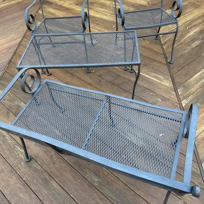 Metal outside patio set