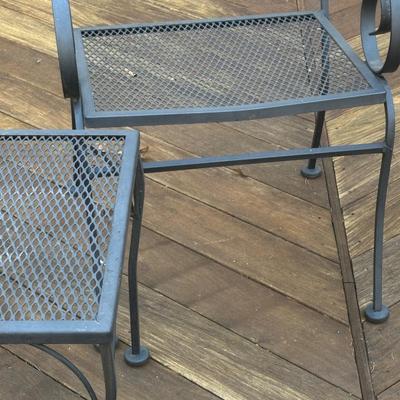 Metal outside patio set