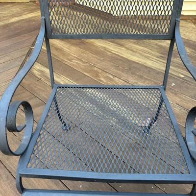 Metal outside patio set