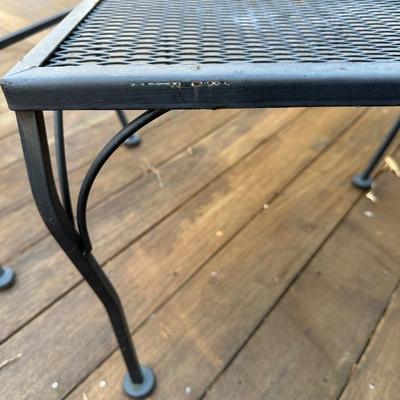 Metal outside patio set